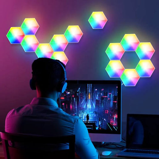 Hexagon LED Lights App - Indoor Wall Lamp