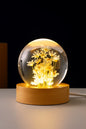 3D White daisy Crystal Ball